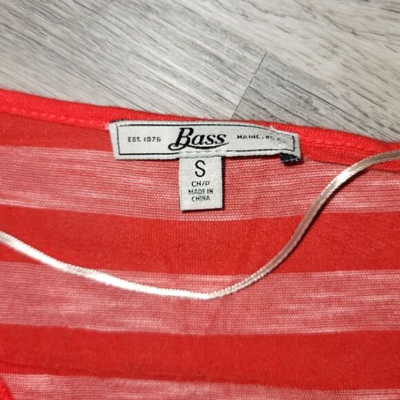 Bass Super Soft Striped 3/4 Sleeve Top Size Small - Picture 5 of 5